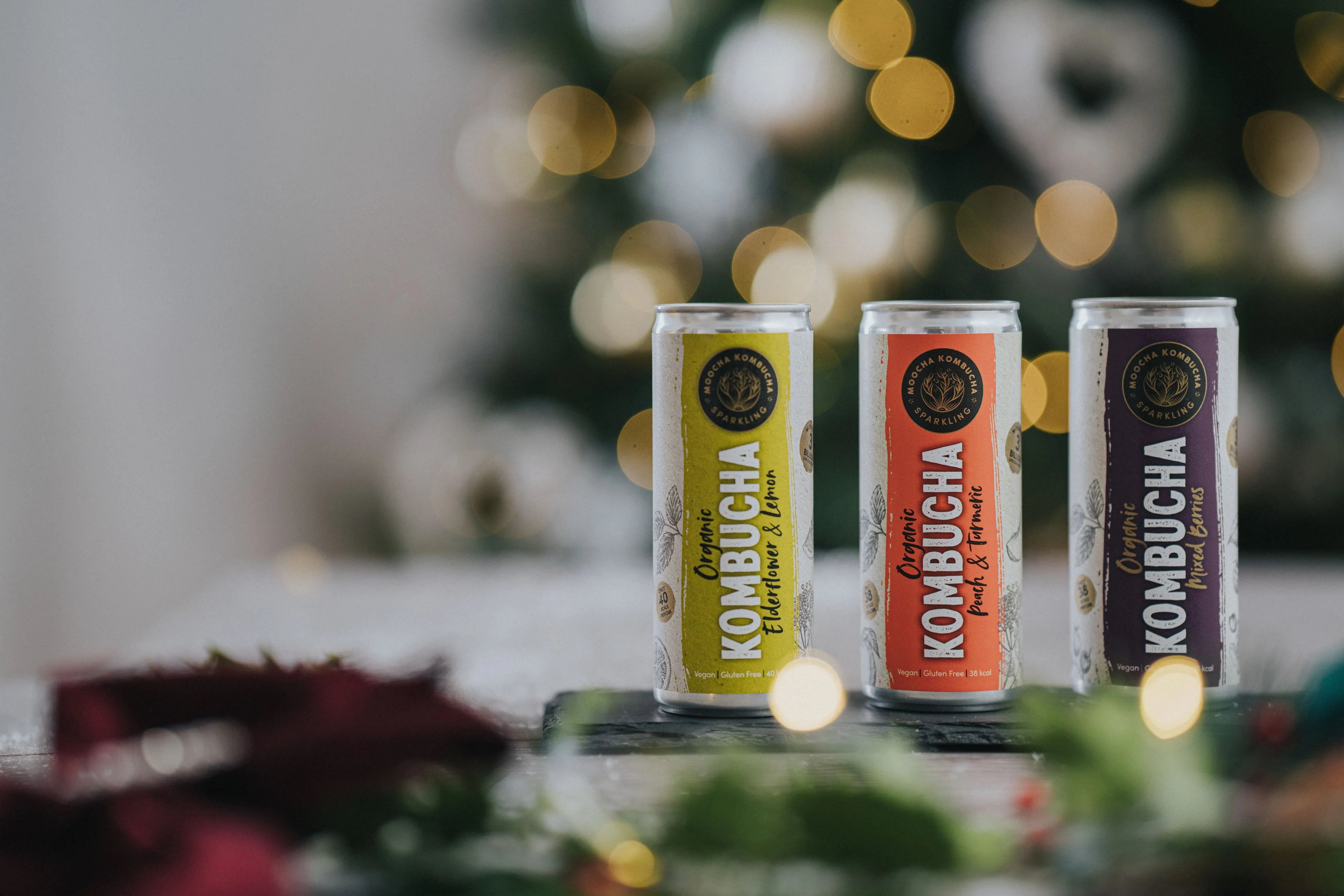 Moocha Kombucha side by side in Functional Drinks Club