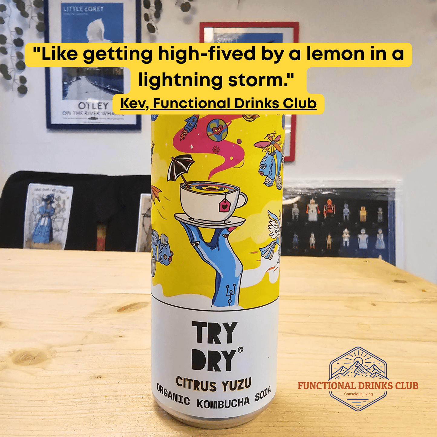 Counter Culture Citrus Yuzu Kombucha Soda - Functional Drinks Club