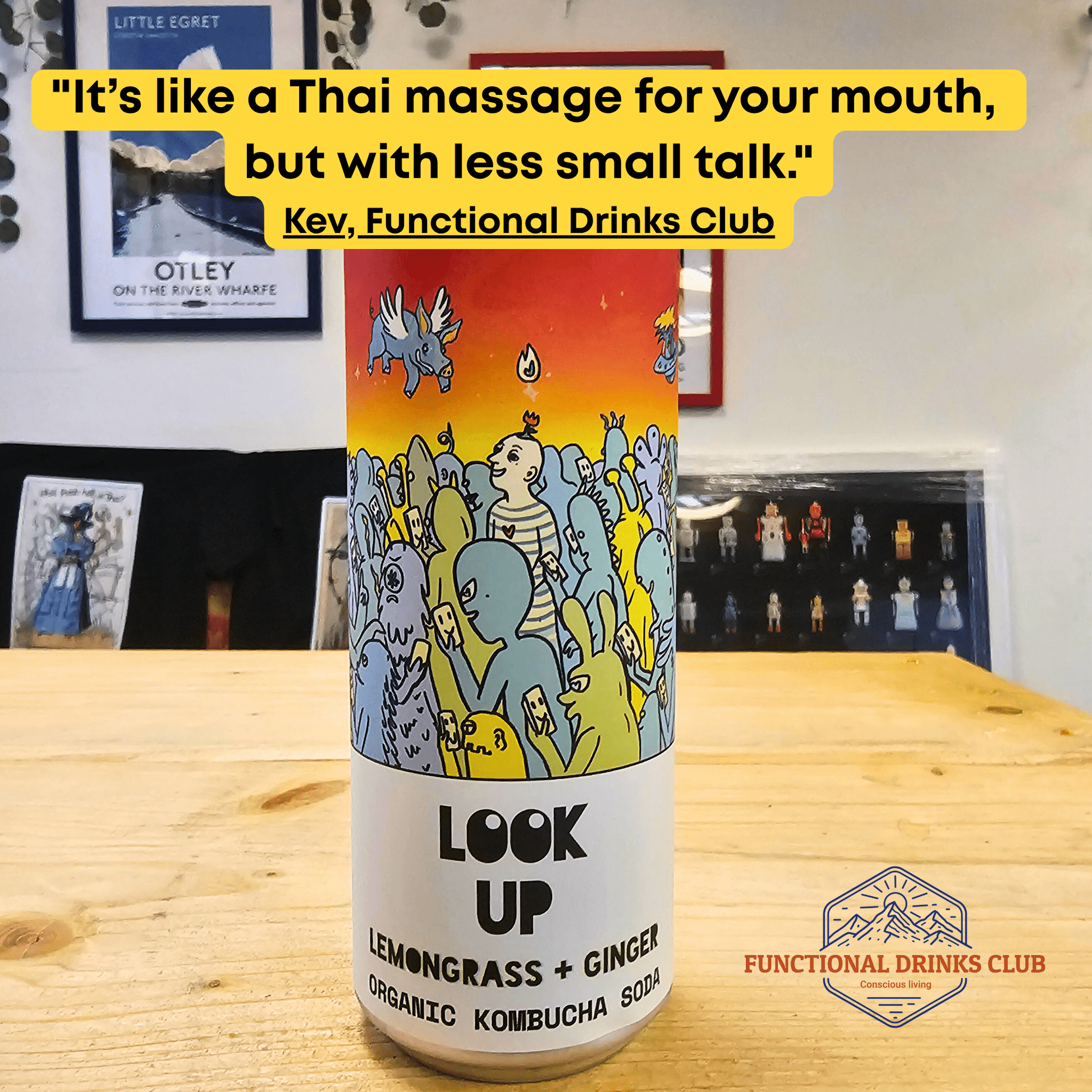 Counter Culture Kombucha Lemongrass + Ginger - Functional Drinks Club