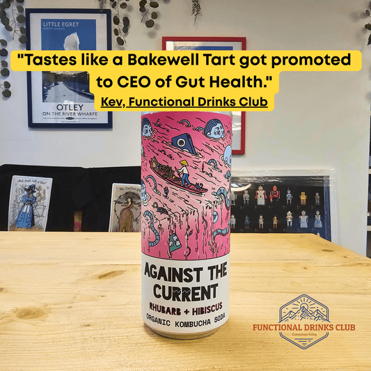 Counter Culture Kombucha Soda Rhubarb & Hibiscus - Functional Drinks Club