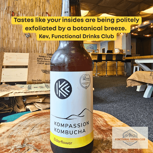 Kompassion Kombucha Elderflower - Functional Drinks Club