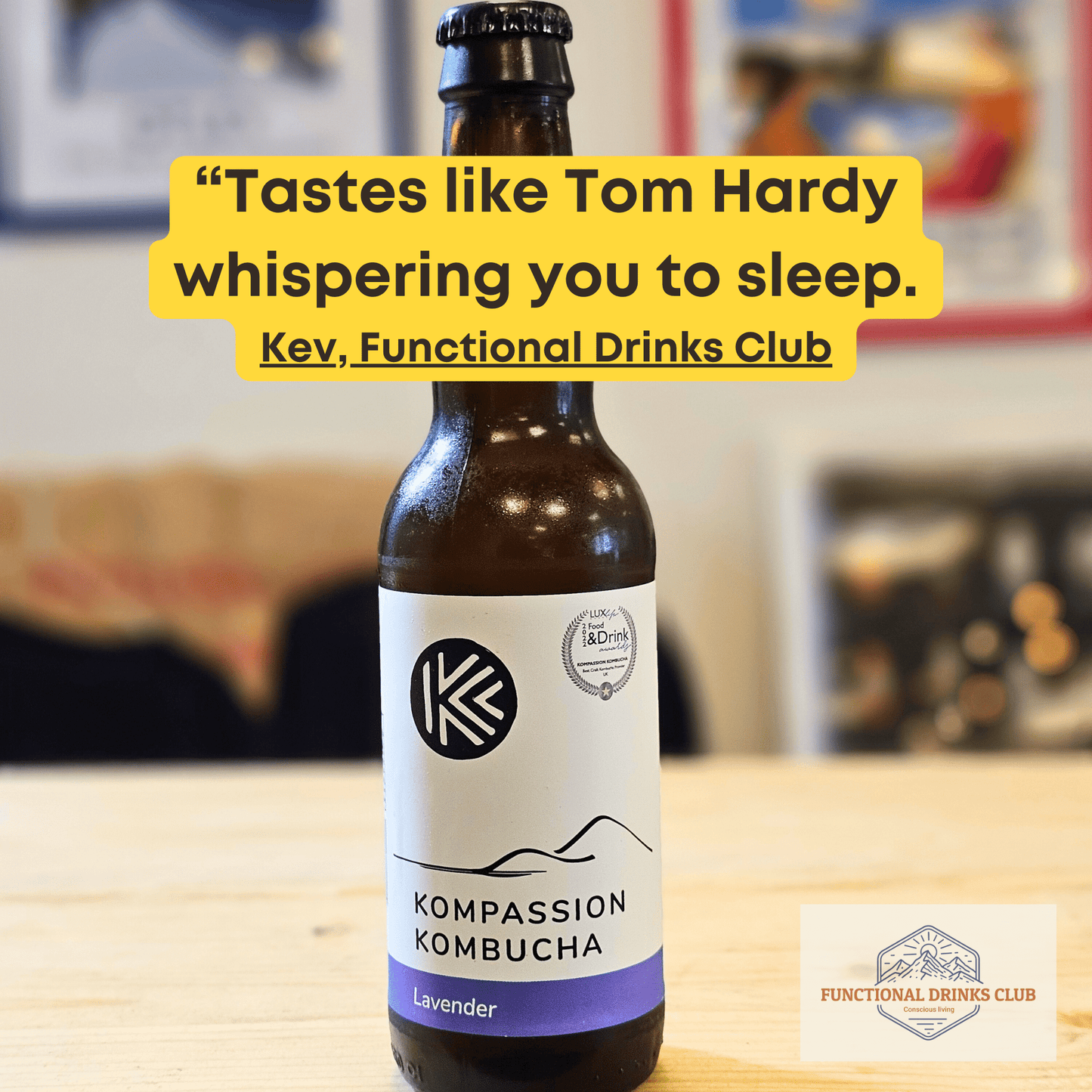 Kompassion Kombucha Lavender - Functional Drinks Club