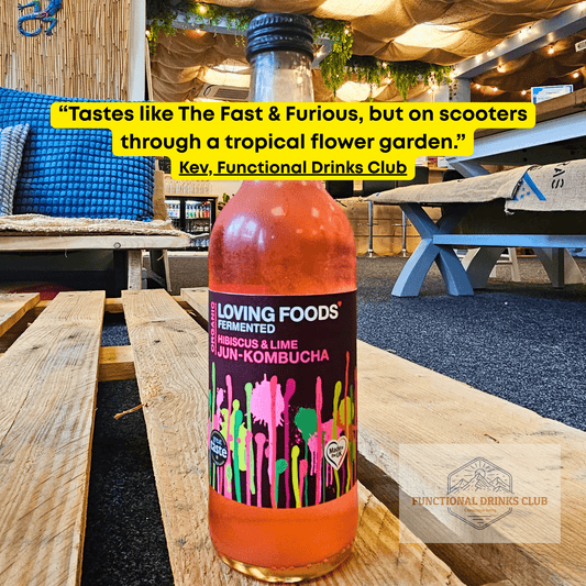 Loving Foods Jun - Kombucha Hibiscus & Lime - Functional Drinks Club