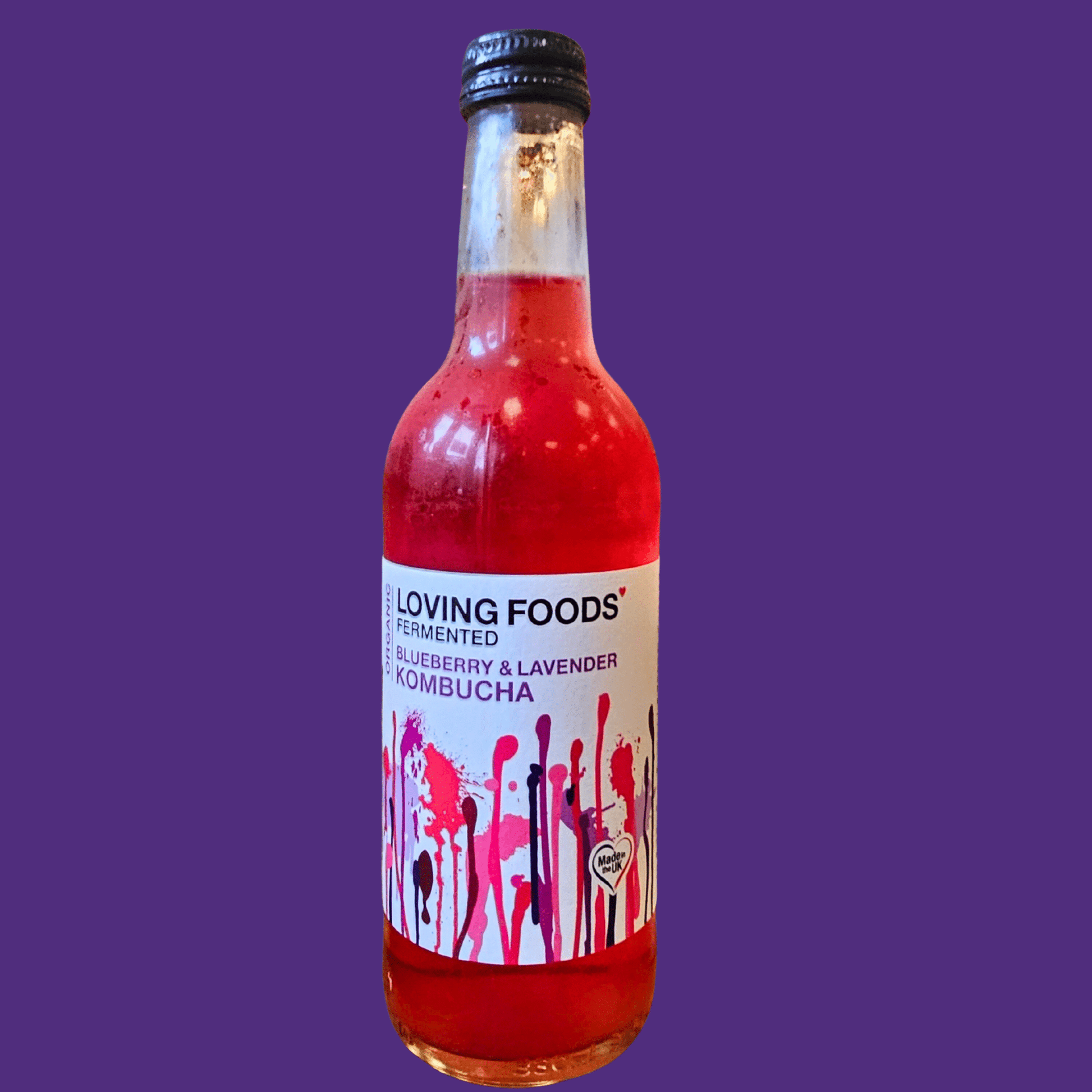 Loving Foods Kombucha Blueberry & Lavender - Functional Drinks Club