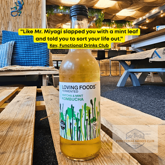 Loving Foods Kombucha Matcha & Mint - Functional Drinks Club