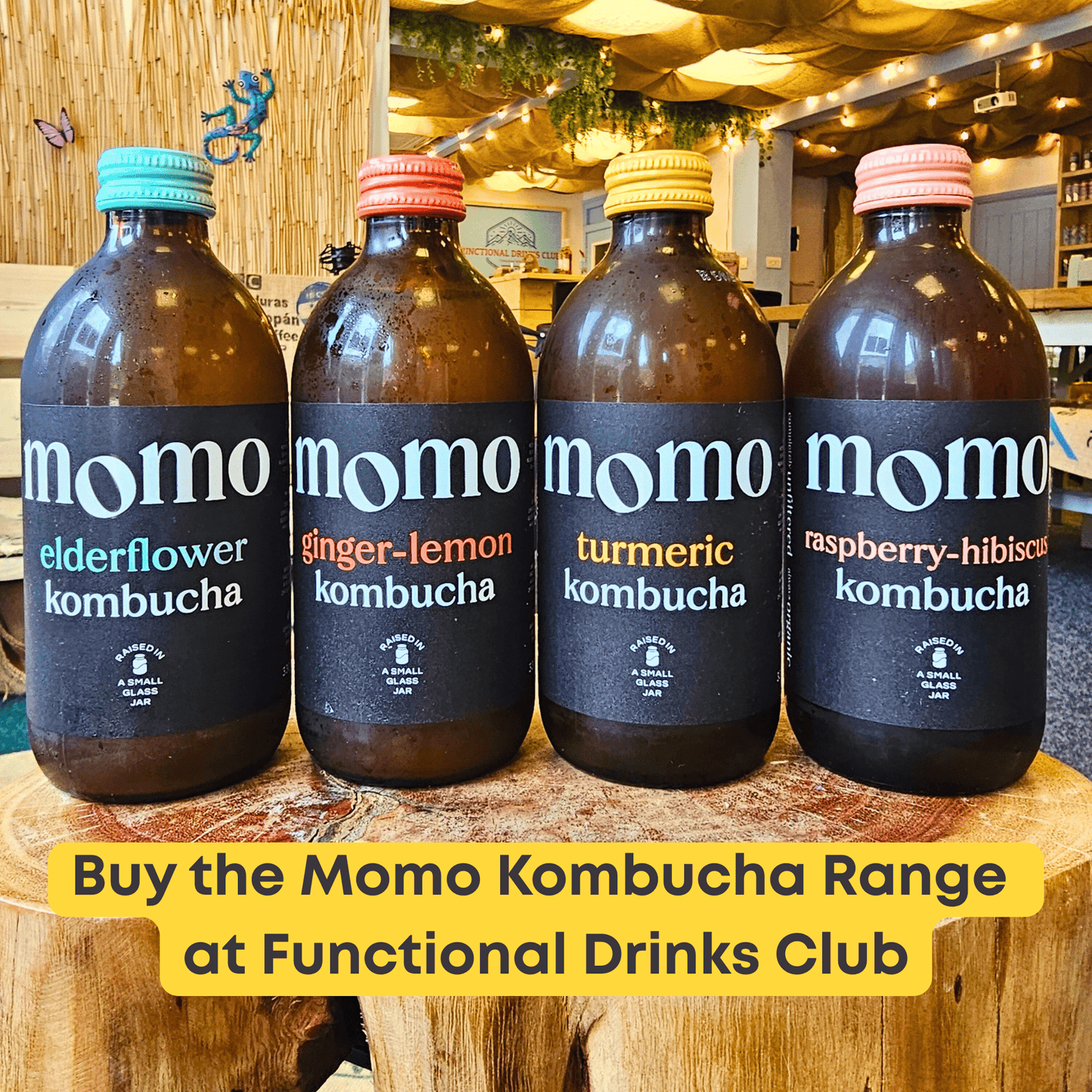 Momo Kombucha Raspberry & Hibiscus - Functional Drinks Club