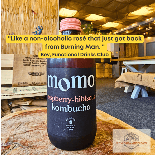 Momo Kombucha Raspberry & Hibiscus - Functional Drinks Club