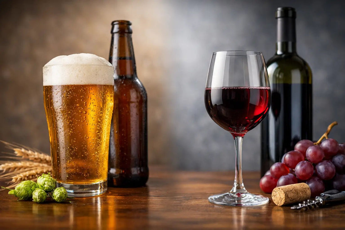 Alcohol Free Beer vs Wine: Which Wins? - Functional Drinks Club