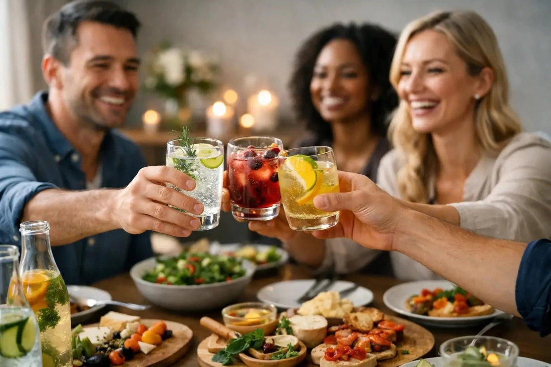 Alcohol Free Dinner Party Example That Works - Functional Drinks Club