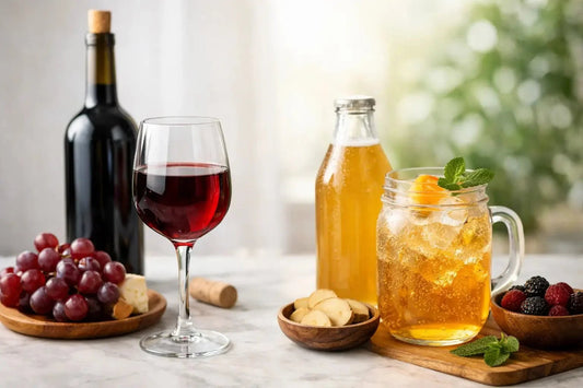 Alcohol Free Wine vs Kombucha - Functional Drinks Club