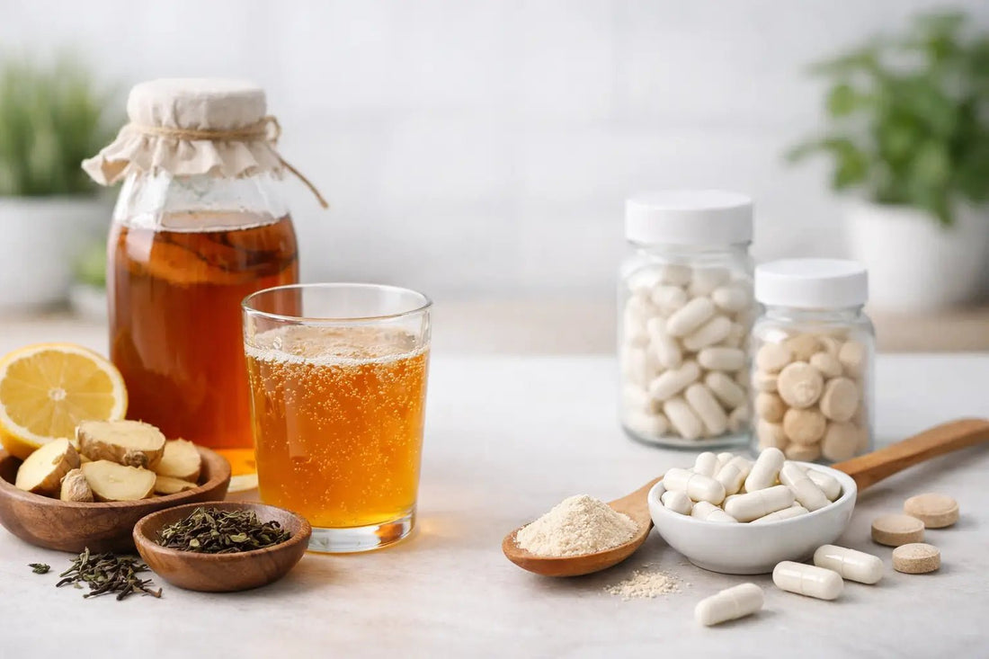 Kombucha vs. Probiotic Supplements for Gut Health - Functional Drinks Club