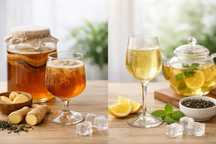 Kombucha vs Sparkling Tea: What to Choose - Functional Drinks Club