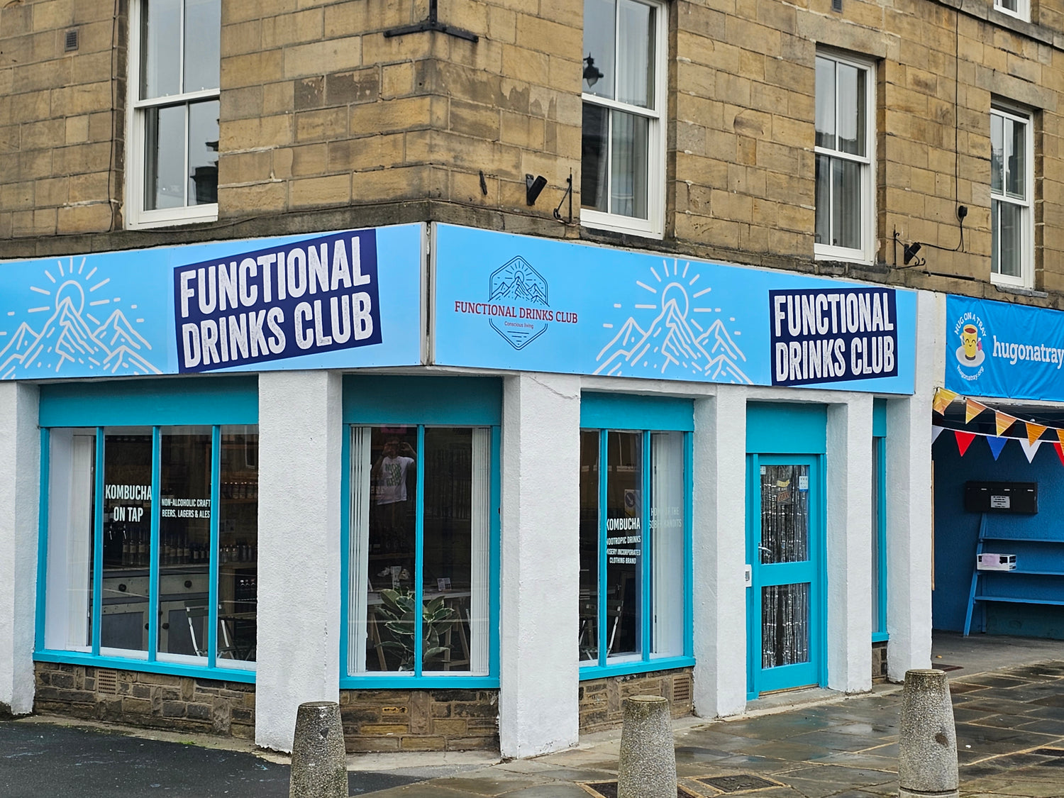 Outside of Functional Drinks Club in Otley