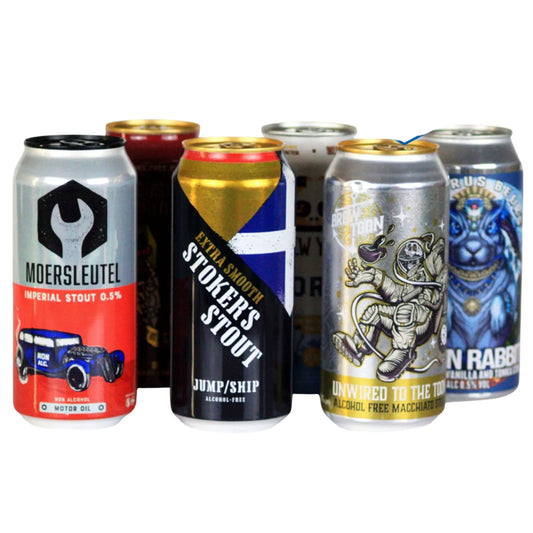 6 Pack of alcohol free stout at Functional Drinks Club in Otley
