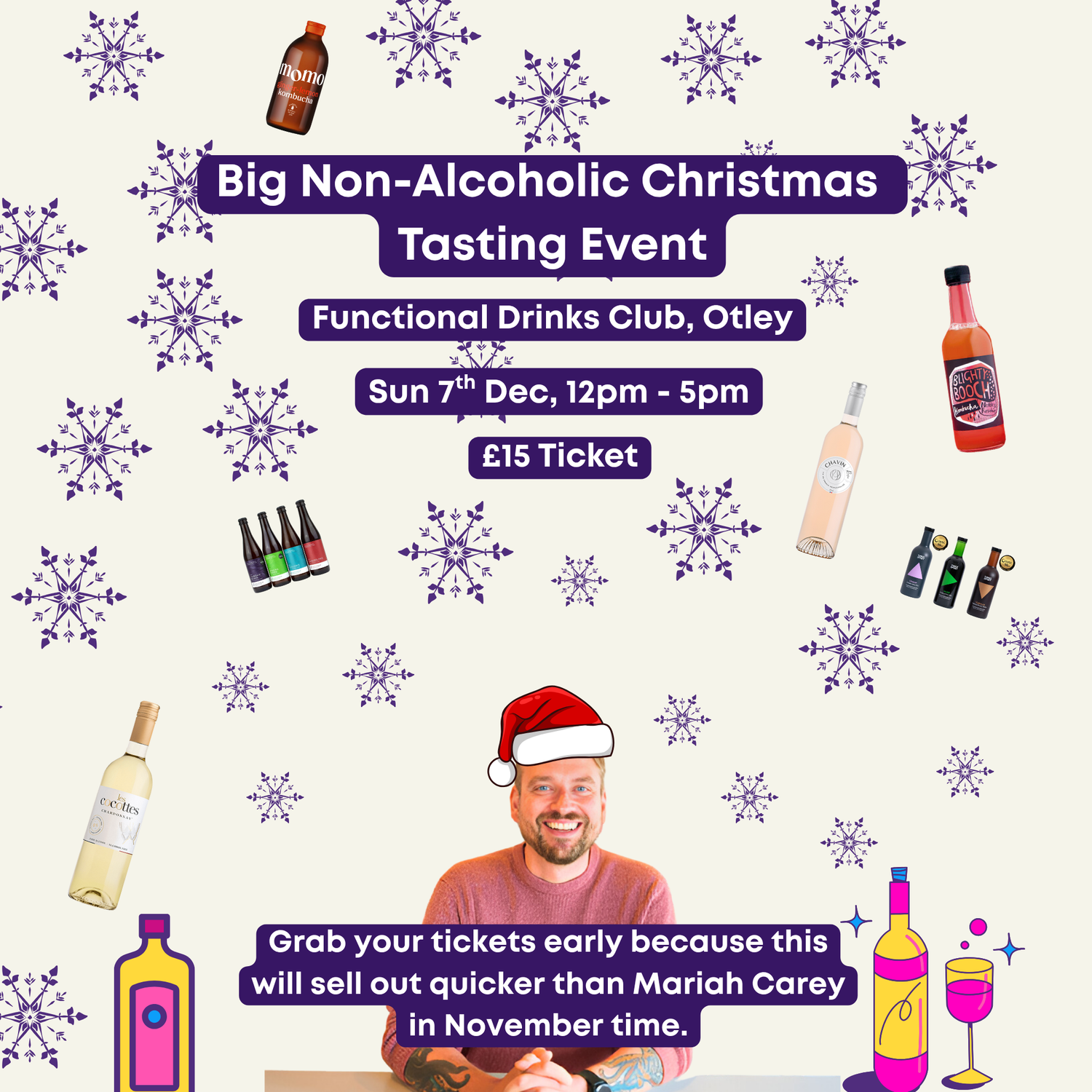 Big Non-Alcoholic Tasting at Functional Drinks Club on 7th Dec 2025 event image.