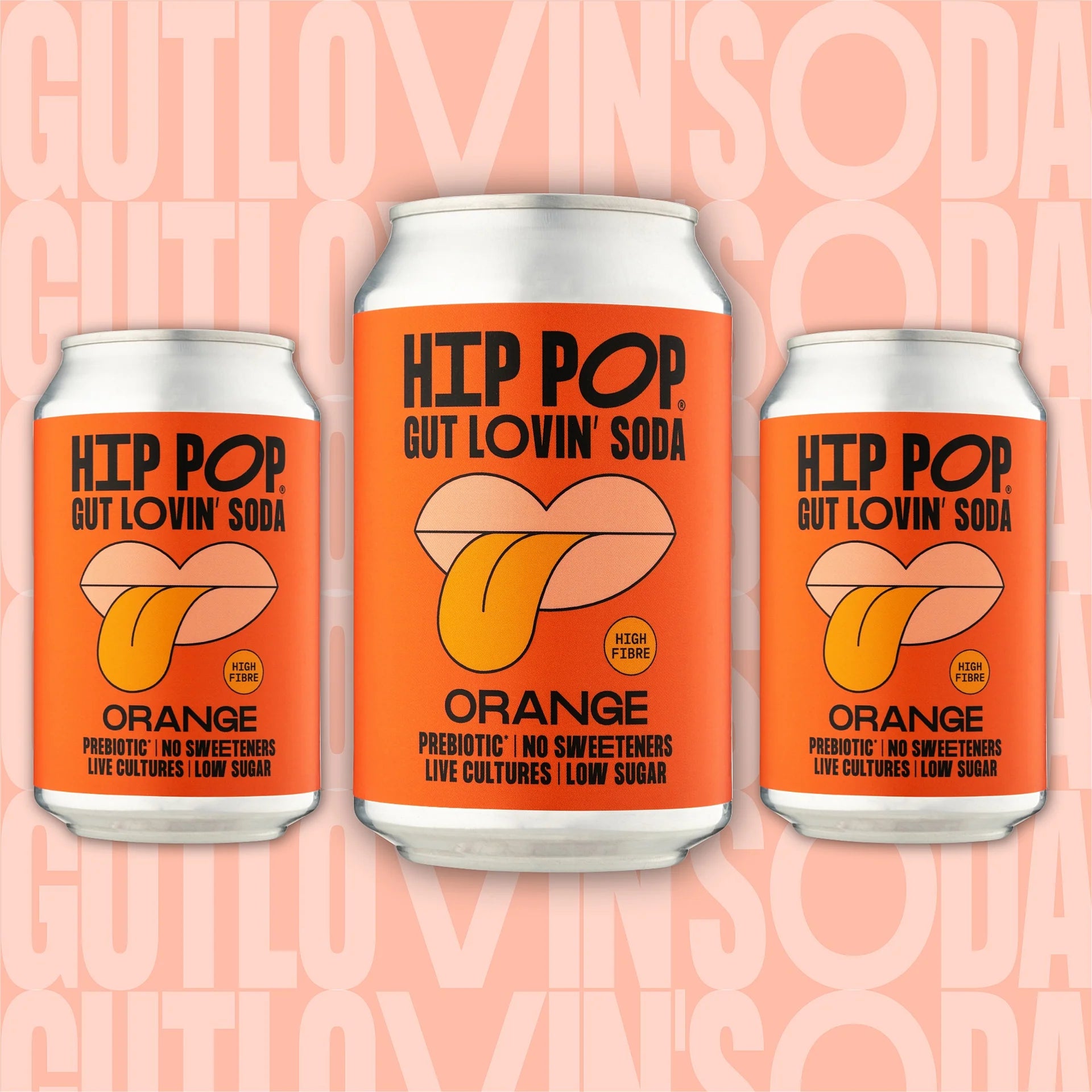 Hip Pop Orange Gut Loving Soda at Functional Drinks Club