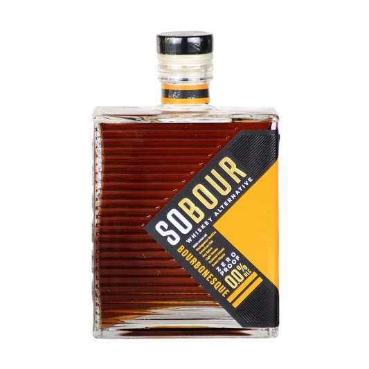 Bottle of Sobour bourbon on a white background at Functional Drinks Club in Otley