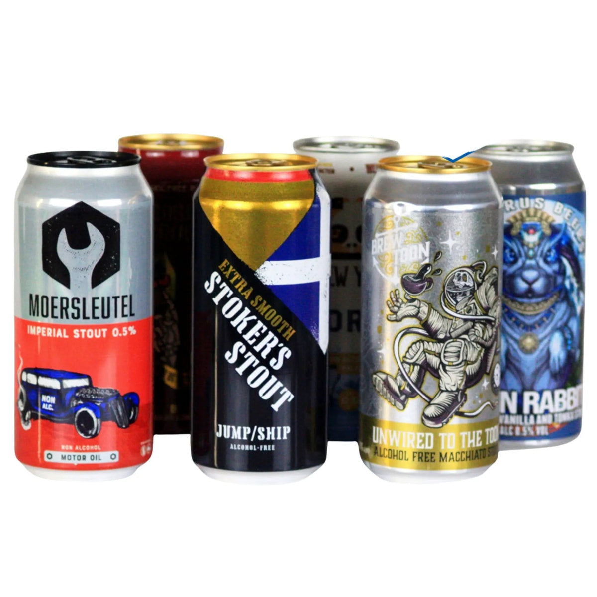 6 Pack of alcohol free stout at Functional Drinks Club in Otley