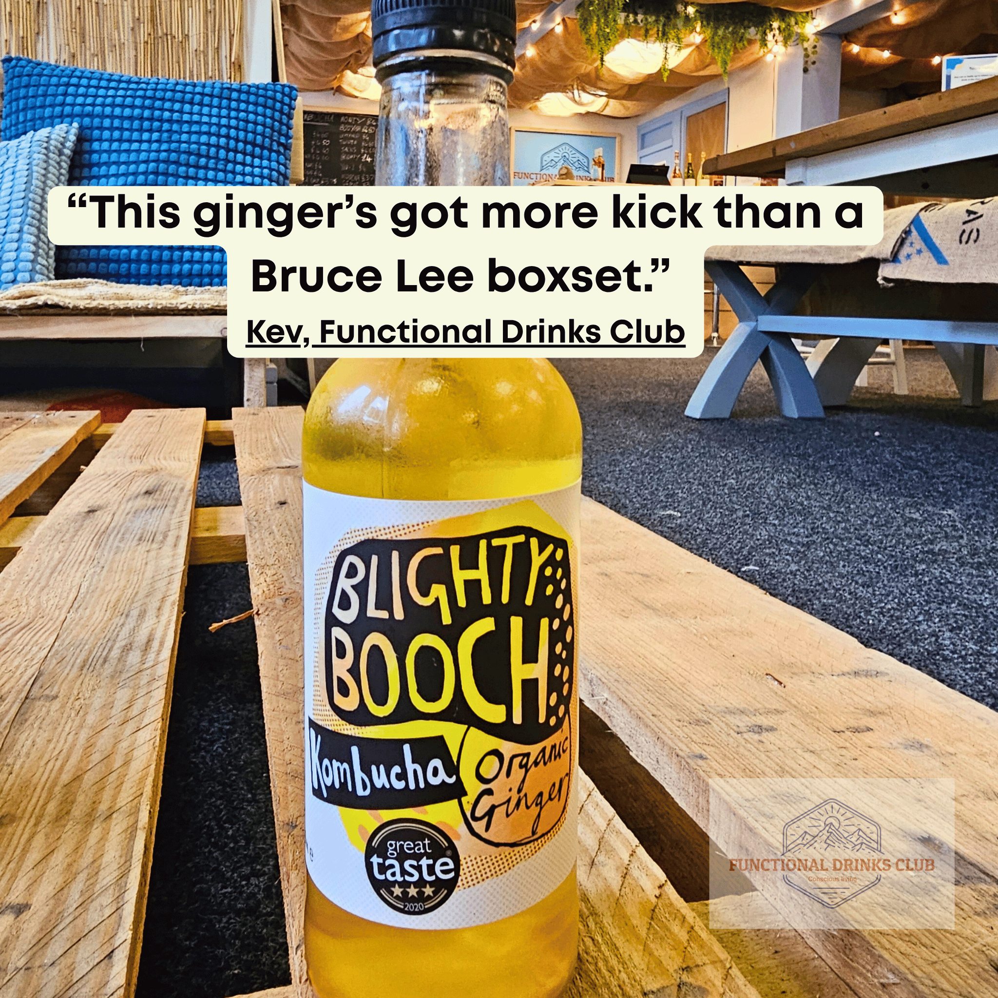 Blighty Booch Ginger Kombucha | Organic Raw UK – Functional Drinks Club