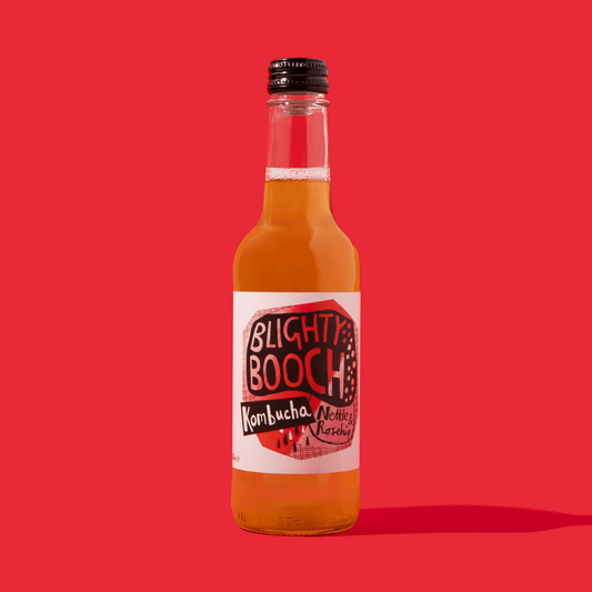 Blighty Booch Nettle & Rosehip Kombucha - 12 or 24 Pack - Functional Drinks Club