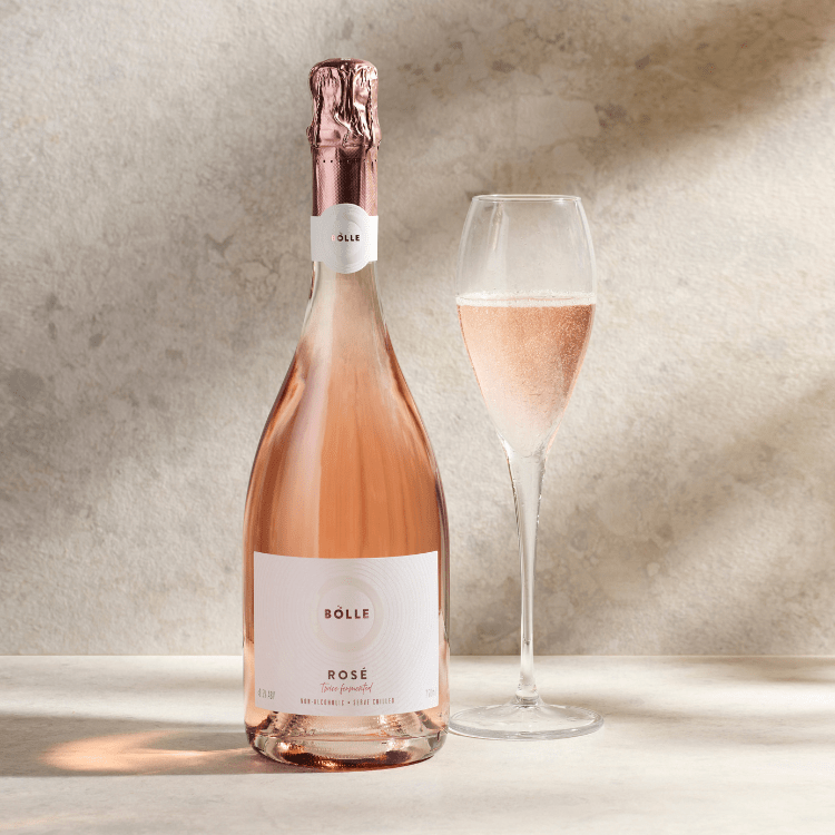 BOLLE Sparkling Rosé – Premium Non - Alcoholic Rosé Wine - Functional Drinks Club