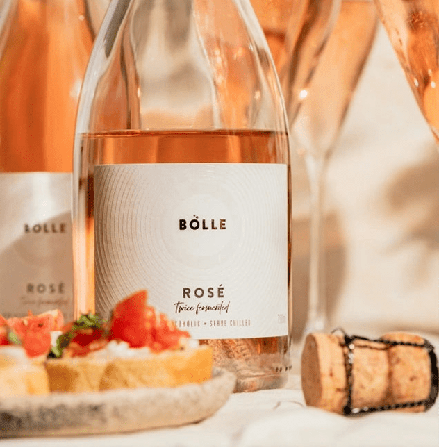 BOLLE Sparkling Rosé – Premium Non - Alcoholic Rosé Wine - Functional Drinks Club