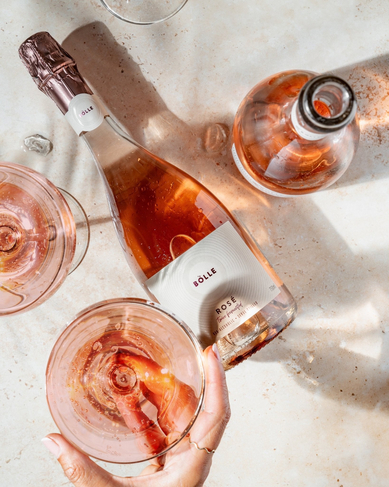 BOLLE Sparkling Rosé – Premium Non - Alcoholic Rosé Wine - Functional Drinks Club