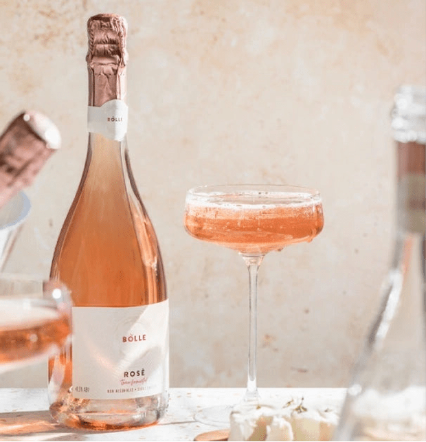 BOLLE Sparkling Rosé – Premium Non - Alcoholic Rosé Wine - Functional Drinks Club