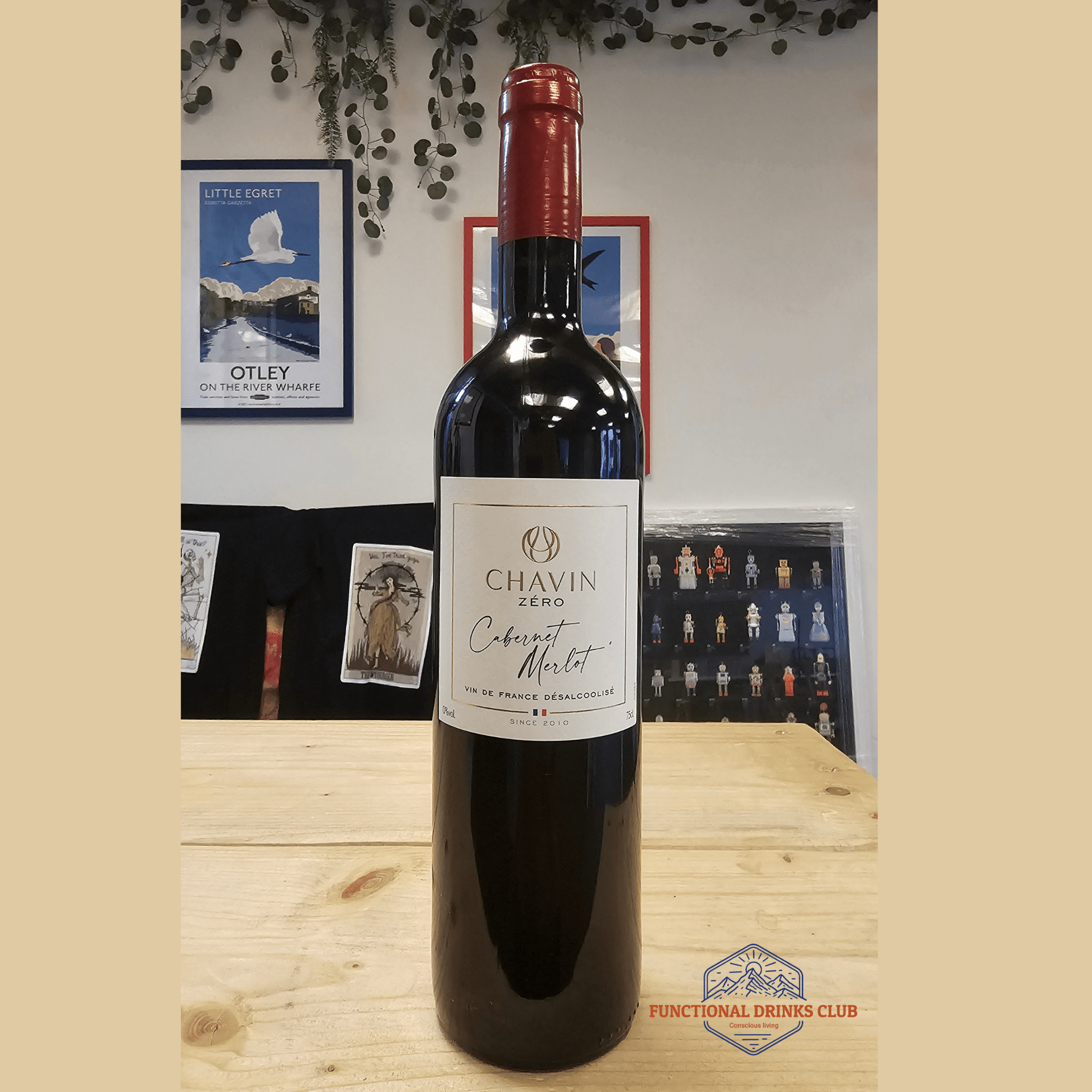 Chavin Zéro Cabernet Merlot | Premium Non - Alcoholic French Wine - Functional Drinks Club