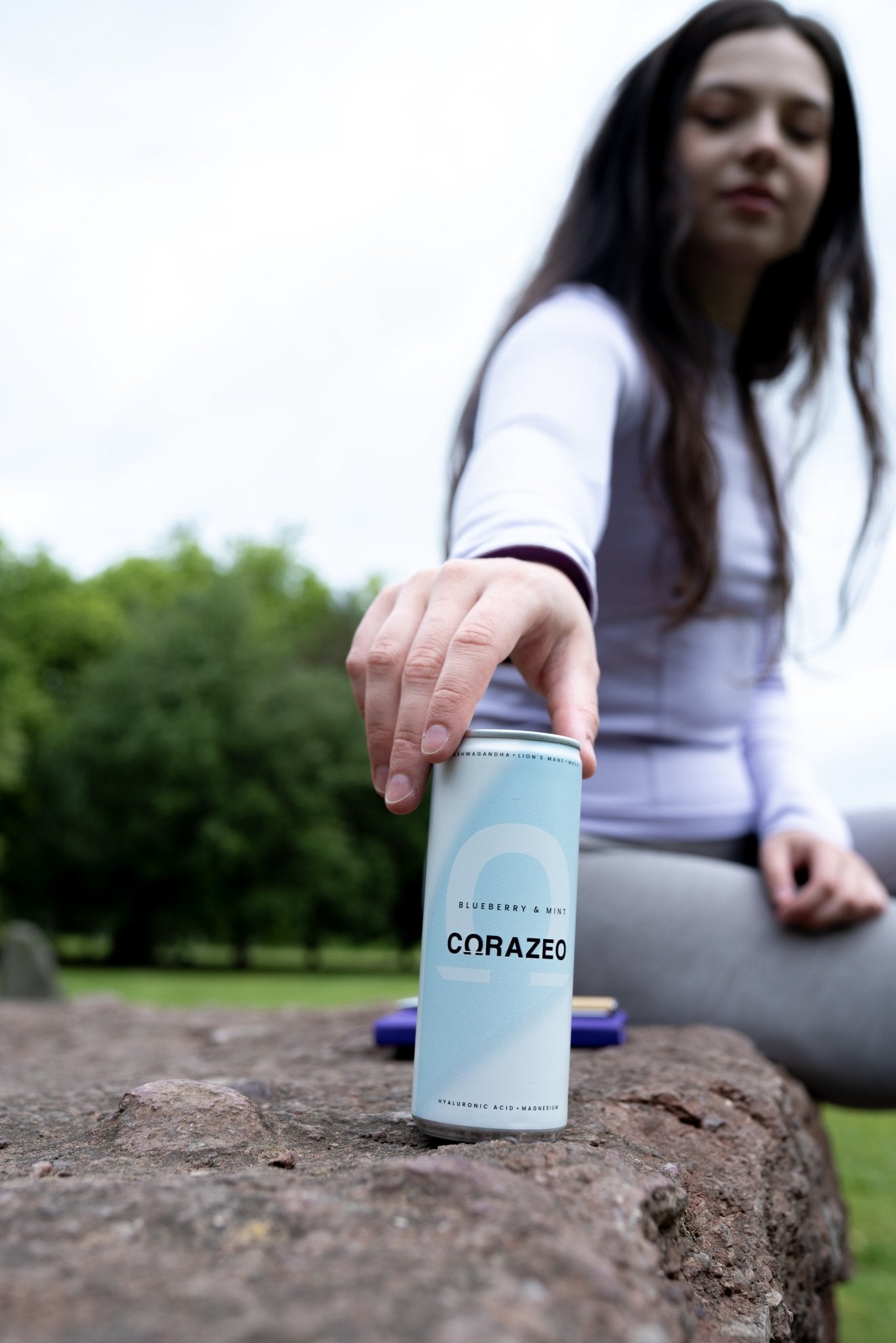 CORAZEO Blueberry & Mint – Calm Energy Superfood Drink (250ml) - Functional Drinks Club