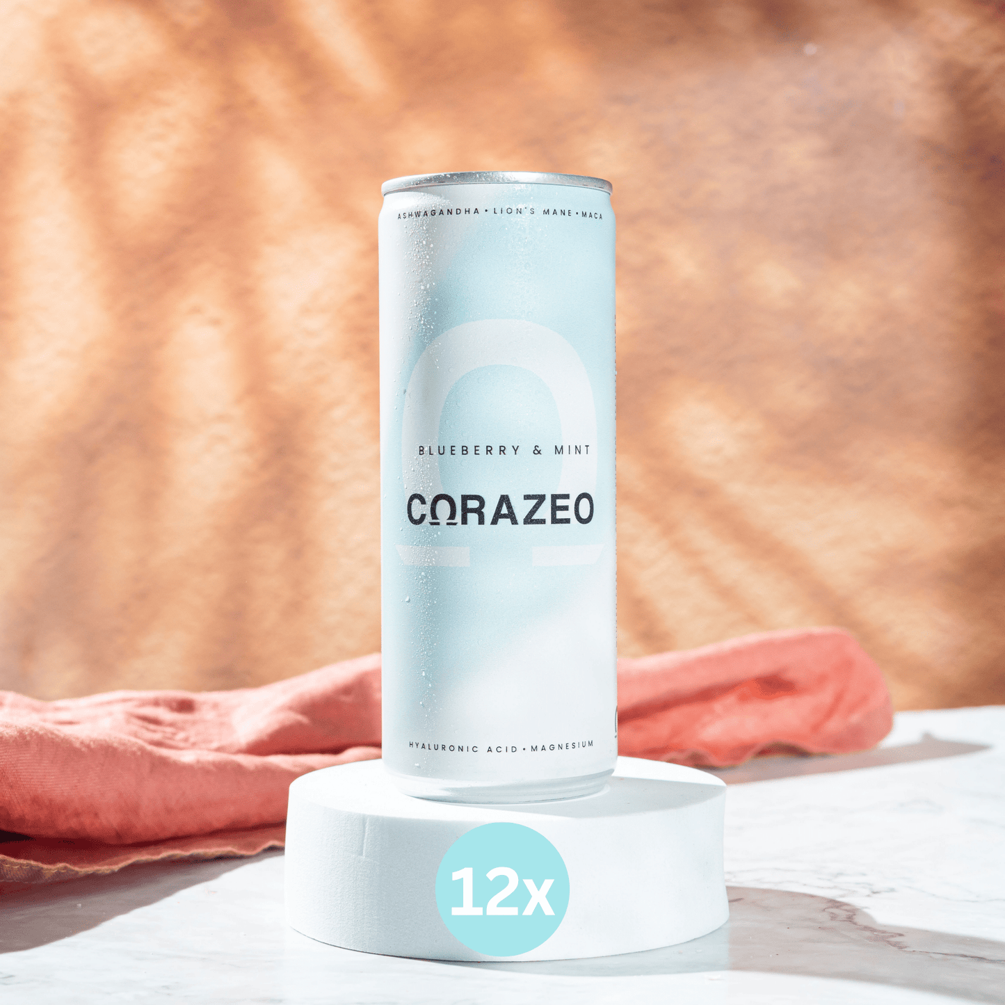 CORAZEO Blueberry & Mint – Calm Energy Superfood Drink (250ml) - Functional Drinks Club