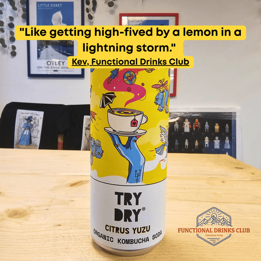 Counter Culture Citrus Yuzu Kombucha Soda - Functional Drinks Club