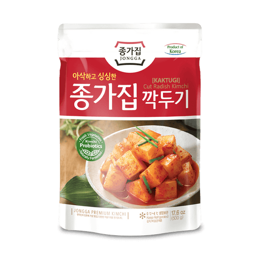 Diced Radish Kimchi Kkakdugi 500g | Crunchy Korean Kimchi - Functional Drinks Club