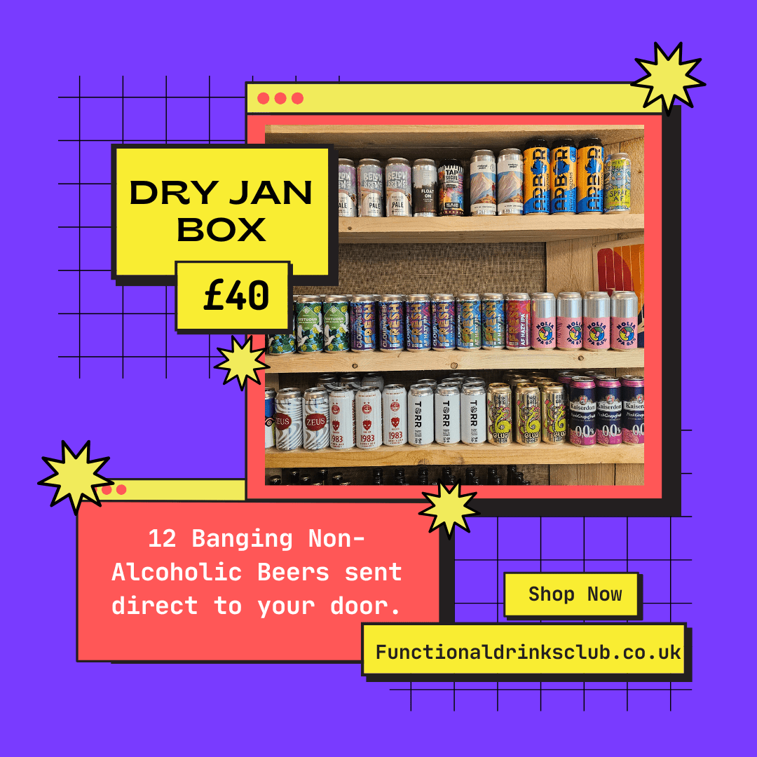Dry January Non - Alcoholic Craft Beer Box | 12 Pack - Functional Drinks Club