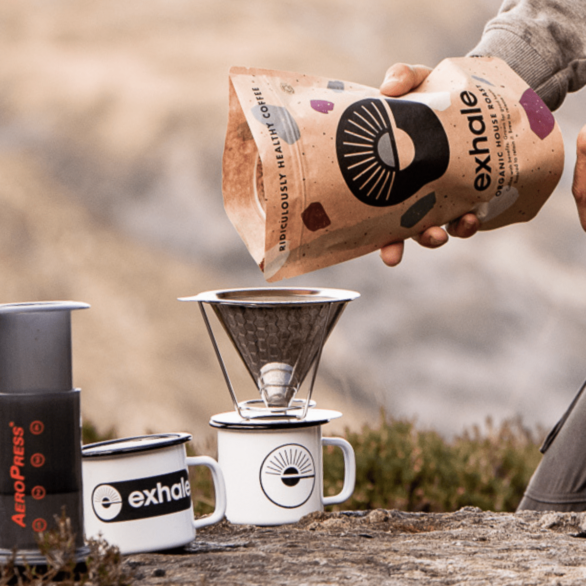 Exhale Organic House Roast – Clean, High - Antioxidant Healthy Coffee - Functional Drinks Club