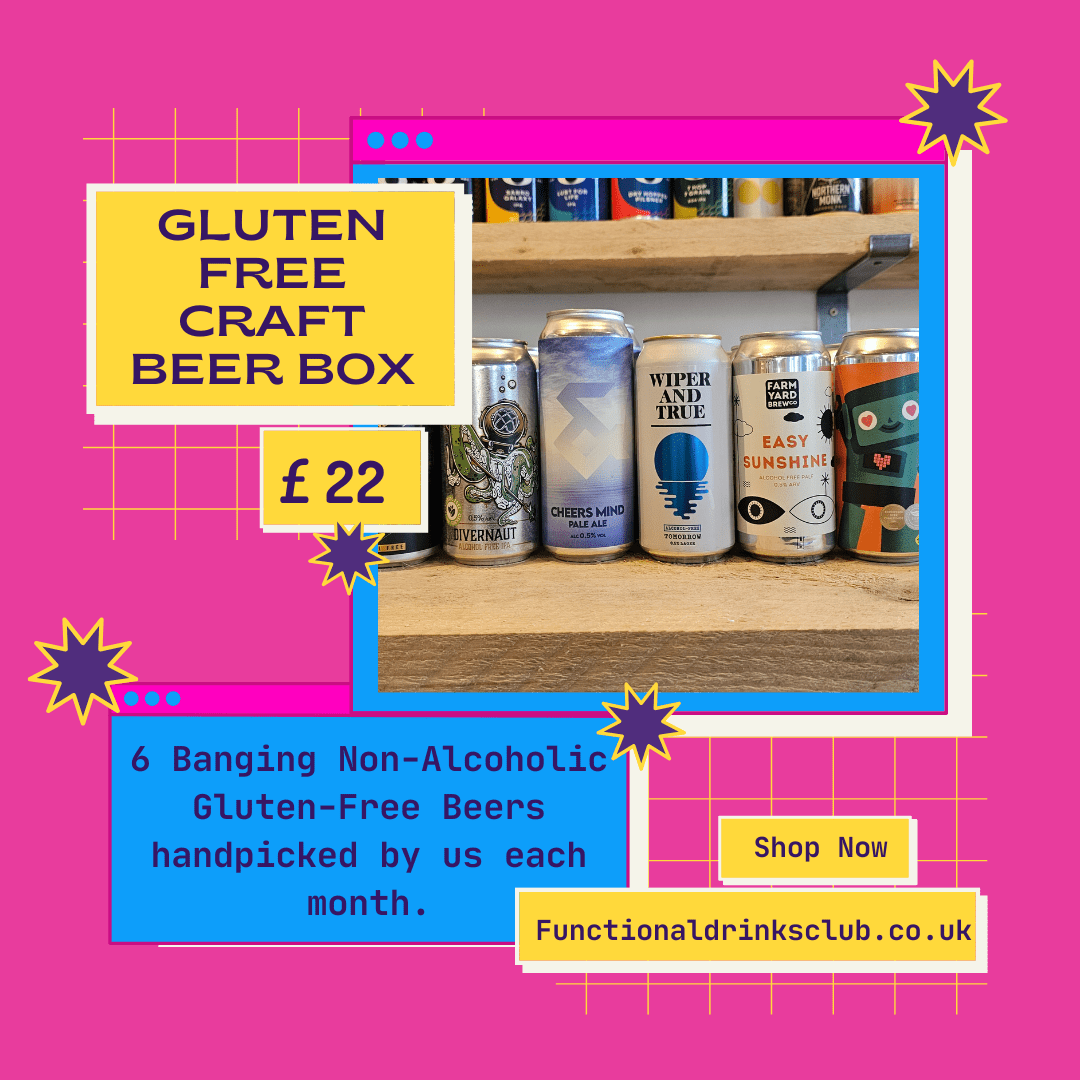 Gluten - free Non - Alcoholic Craft Beer Variety Delivery Box - 6 Pack - Functional Drinks Club