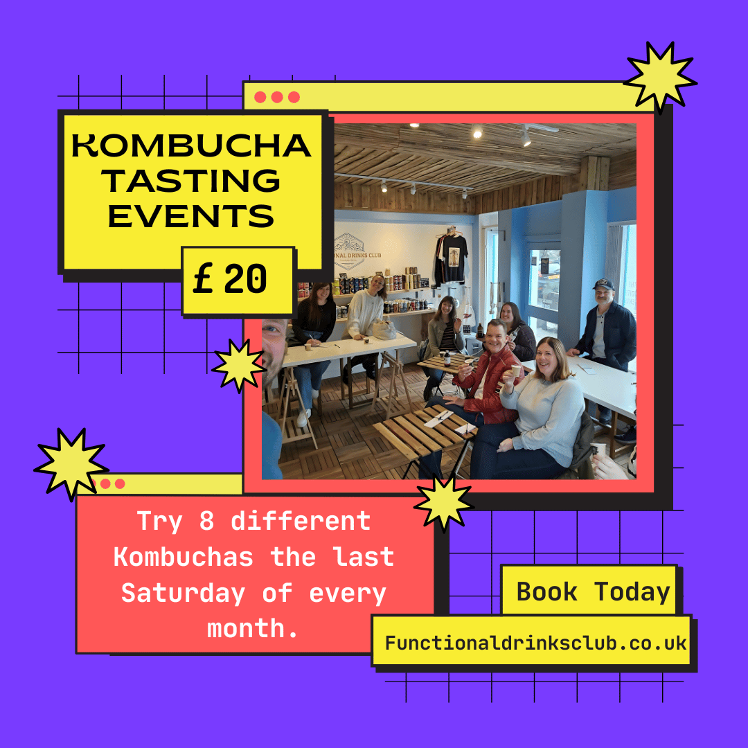 Kombucha Tasting Events at Functional Drinks Club - Functional Drinks Club