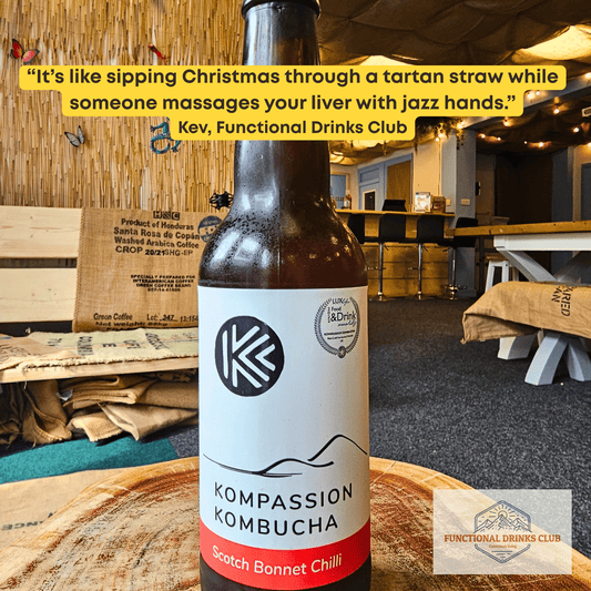 Kompassion Kombucha Scotch Bonnet Chilli - Functional Drinks Club