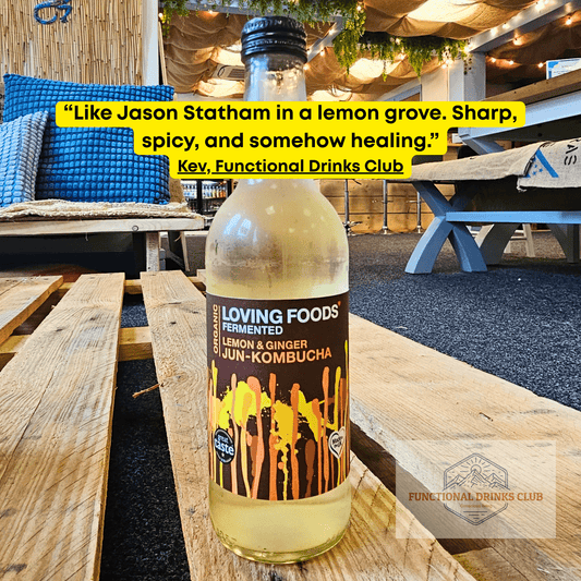 Loving Foods Jun - Kombucha Lemon & Ginger - Functional Drinks Club