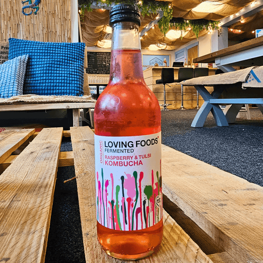 Loving Foods Kombucha Raspberry & Tulsi - Functional Drinks Club