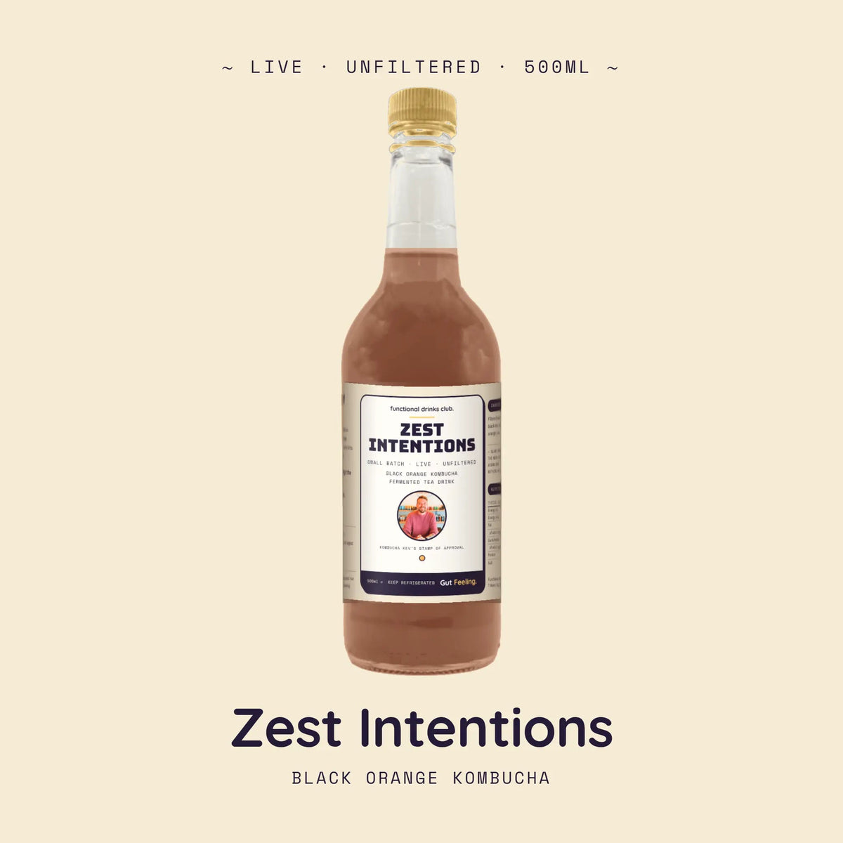 Mixed Six Pack | Gut Feeling Kombucha Selection 500ml x6 - Functional Drinks Club