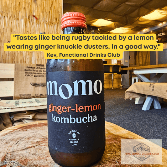 Momo Kombucha Ginger & Lemon - Functional Drinks Club