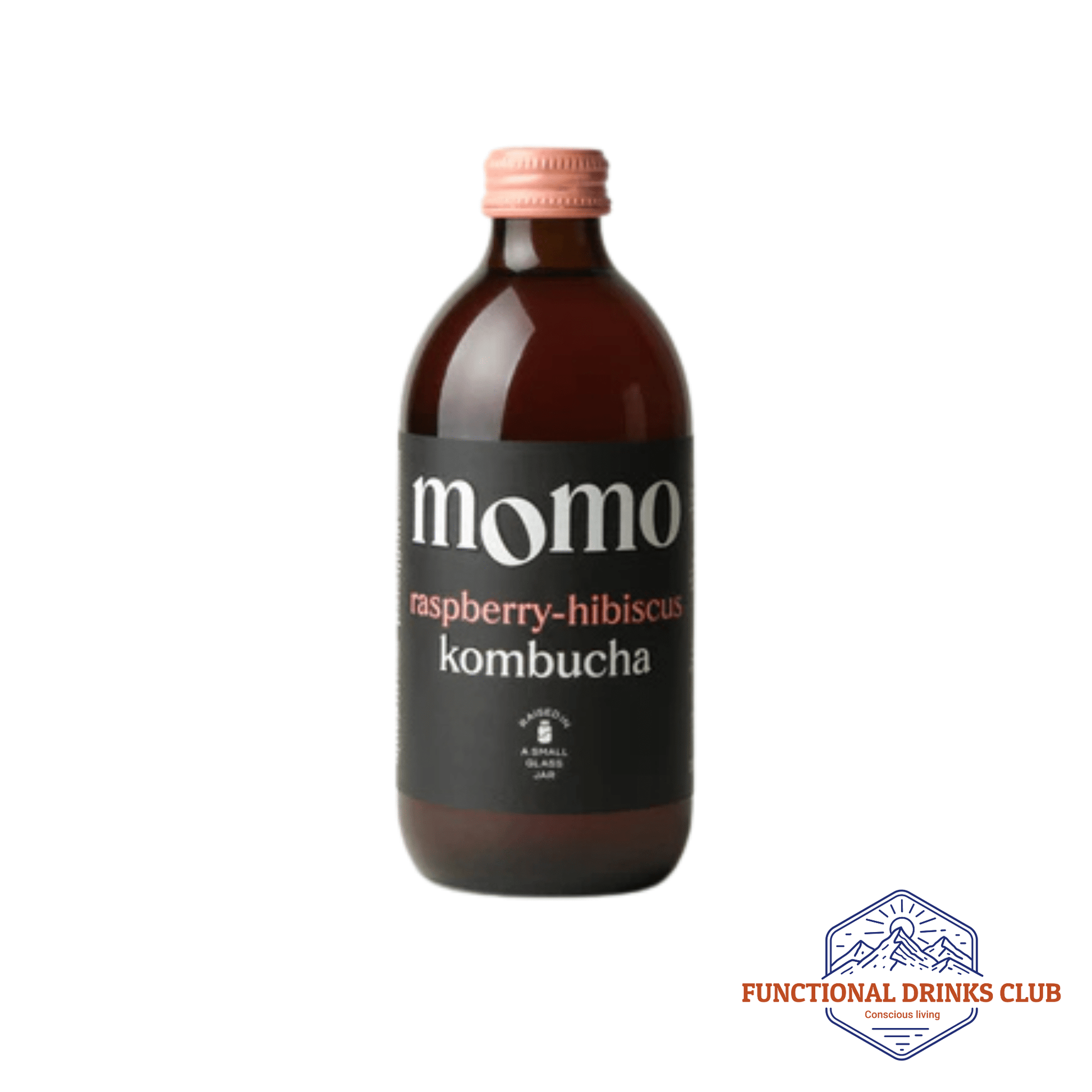 Momo Kombucha Raspberry & Hibiscus - Functional Drinks Club
