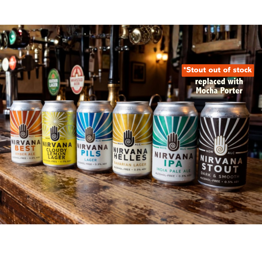Nirvana Brewery 'Everything' Taster Pack | 6 x 330ml Alcohol-Free Beers - Functional Drinks Club