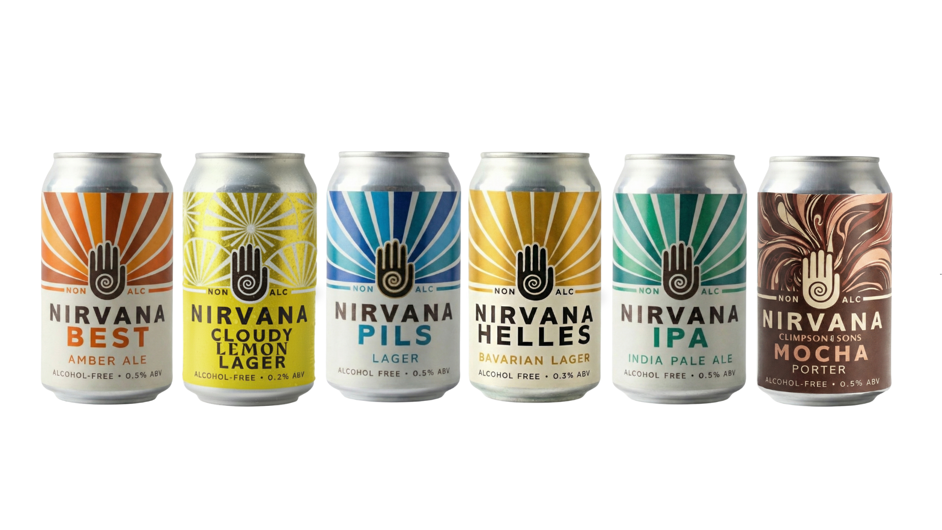 Nirvana Brewery 'Everything' Taster Pack | 6 x 330ml Alcohol-Free Beers - Functional Drinks Club