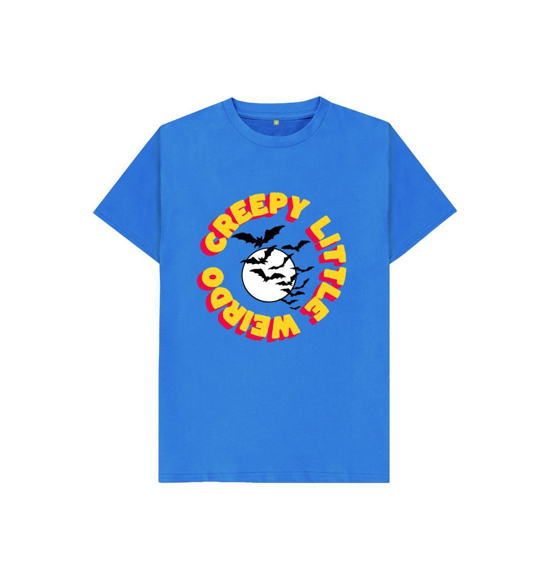 Bright Blue Creepy Little Weirdo Bat T-Shirt
