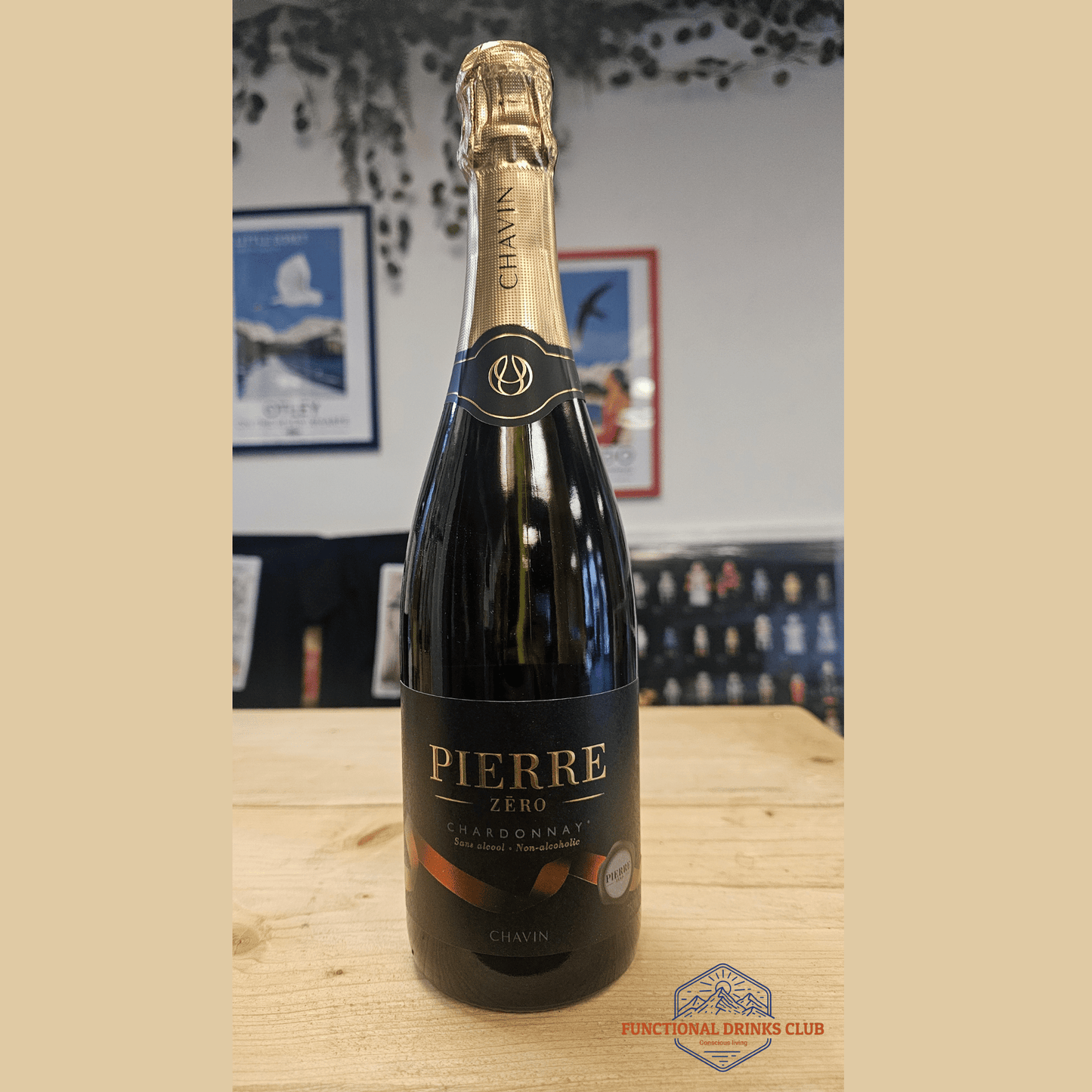 Pierre Zéro Sparkling Chardonnay | Premium Alcohol - Free French Fizz - Functional Drinks Club