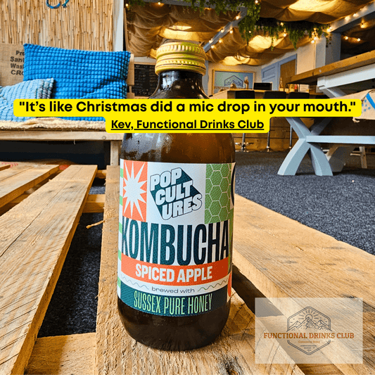 Pop Cultures Kombucha Spiced Apple - Functional Drinks Club