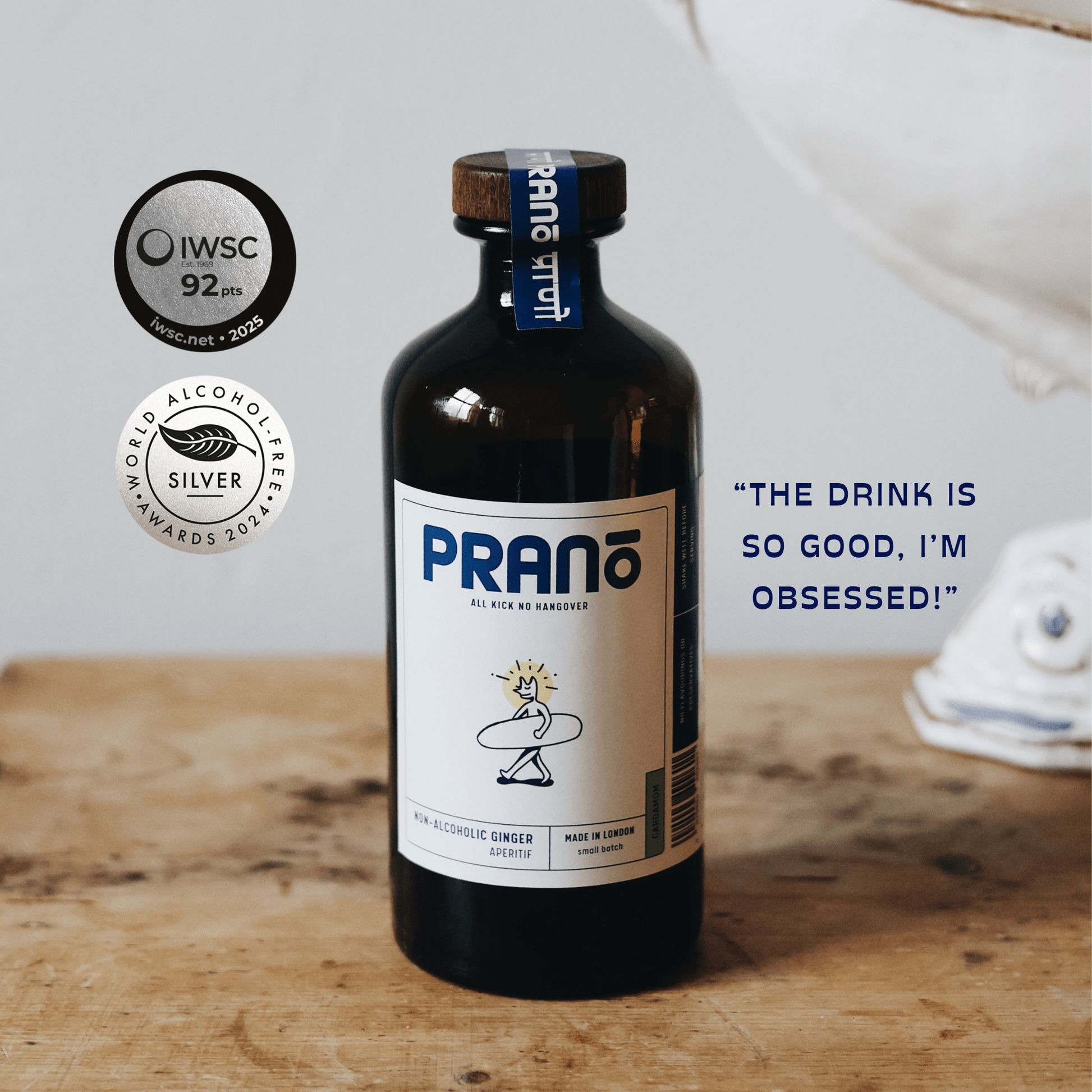 Prano Cardamom & Ginger Non-Alcoholic Aperitif | Alcohol-Free Spirit - Functional Drinks Club