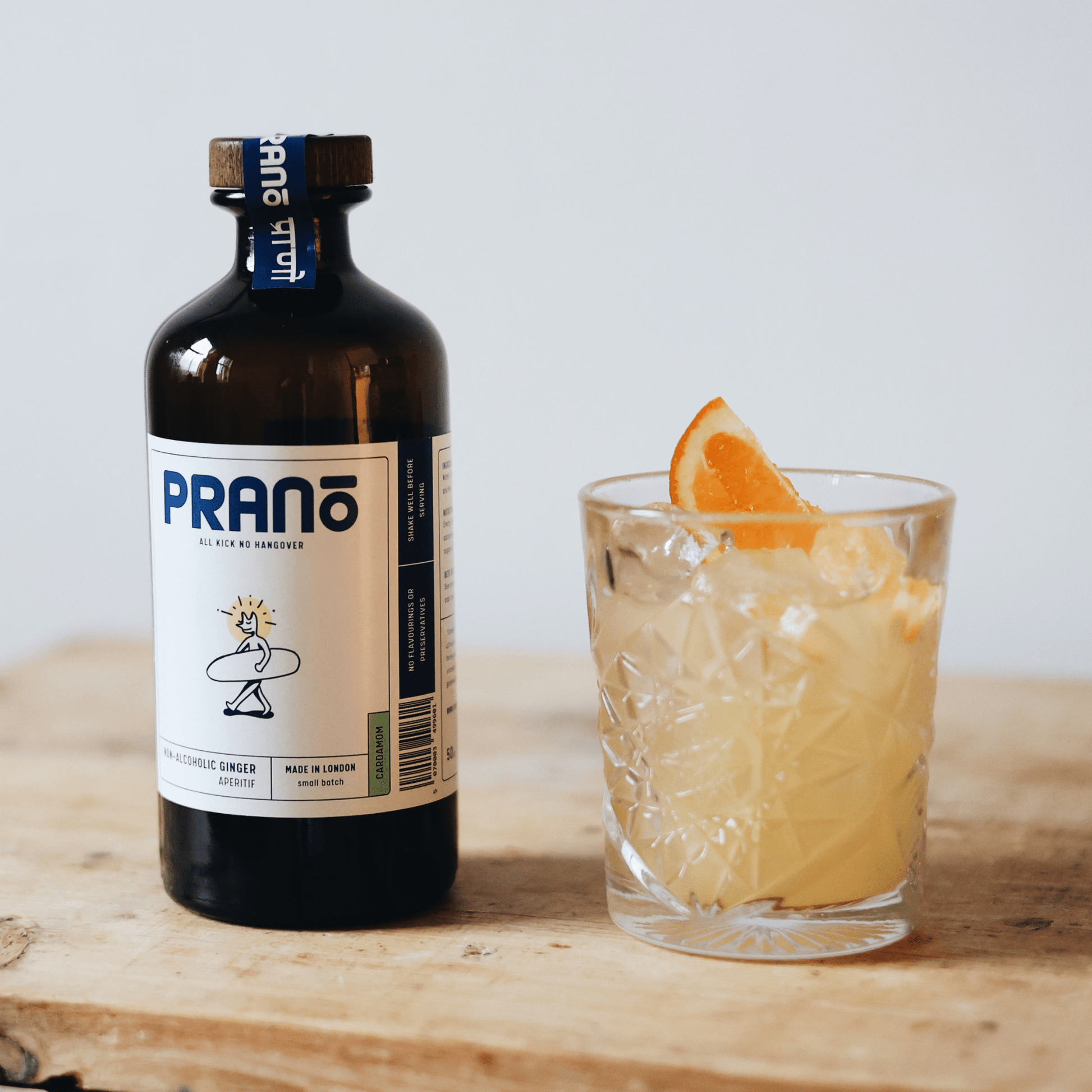 Prano Cardamom & Ginger Non-Alcoholic Aperitif | Alcohol-Free Spirit - Functional Drinks Club